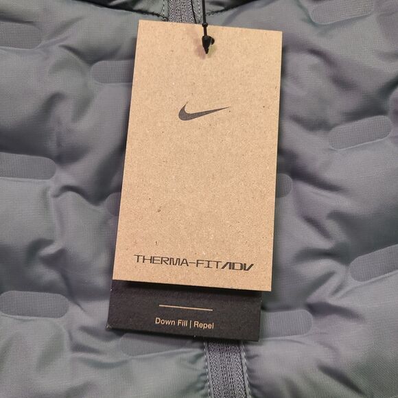 Nike Running Jacket Mens 2XL Therma-FIT ADV AeroLoft Repel Down Grey FB7556-084 - Picture 8 of 16